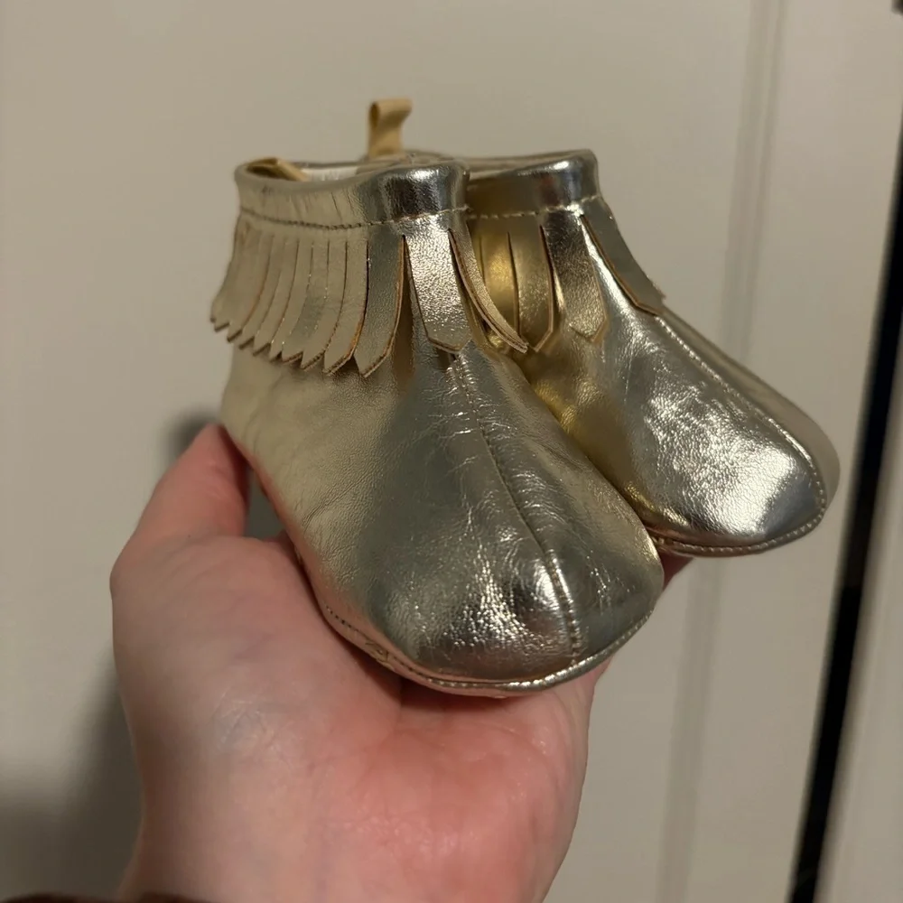 Gymboree Gold Baby Moccasins